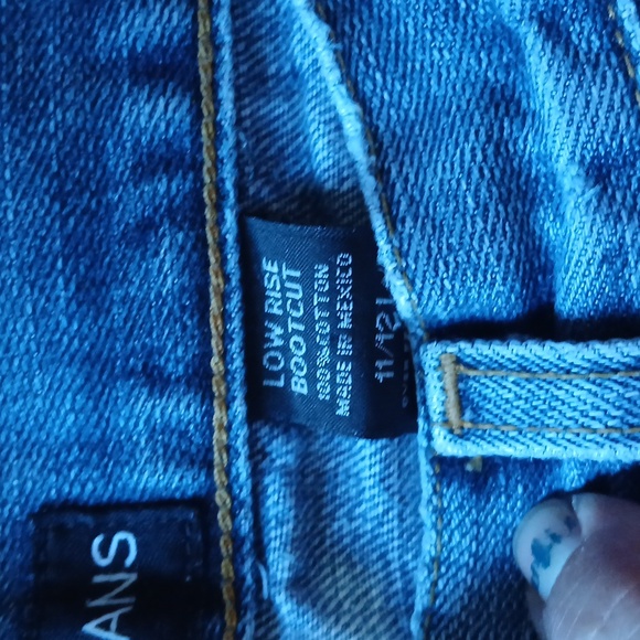 Guc Express Classic Blue Denim Jeans Distressed Size 11/12 - Picture 6 of 6